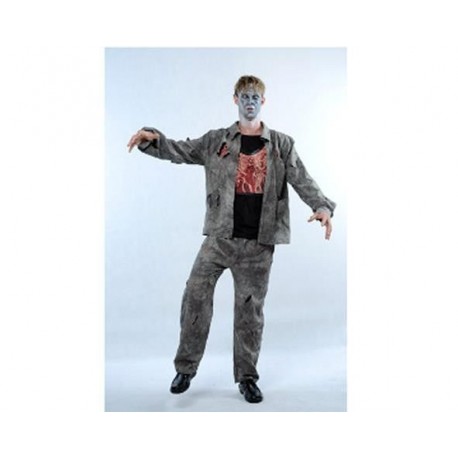 Disfraz de Preso Naranja Zombie para hombre