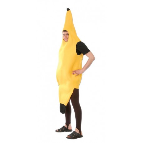 Disfraz platano barato banana para hombre talla L