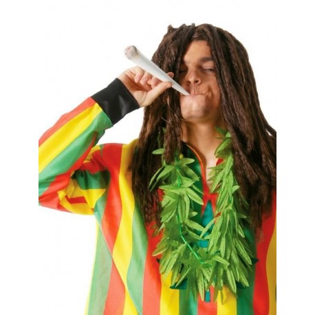 Collar hojas de marihuana jamaicano rasta