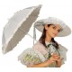 Sombrilla paraguas belle epoque blanco 72 cm