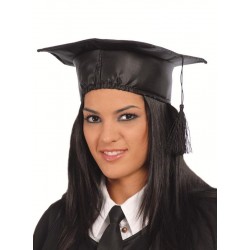 Birrete graduado tela sombrero licenciado