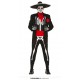 Disfraz esqueleto muerte mejicana talla M hombre