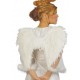 Alas blancas plumas angel 50 cm
