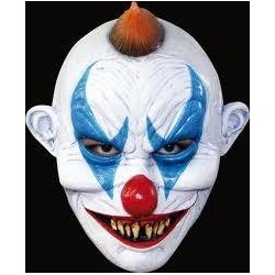 Careta payaso mascara latex joker clown diabolico