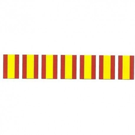 Bandera espana plastico 50 metros 30x20 cm