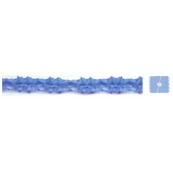Guirnalda azul 3mts unicolor papel