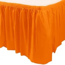 Faldon para mantel naranja 73x426 cm