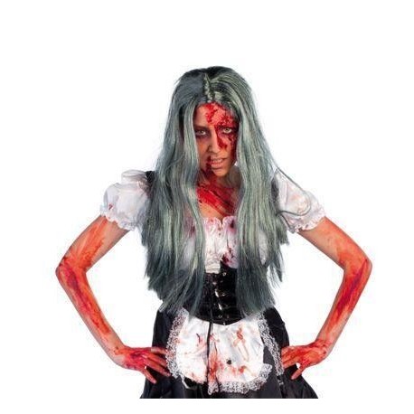 Peluca zombie woman mujer canosa s1436