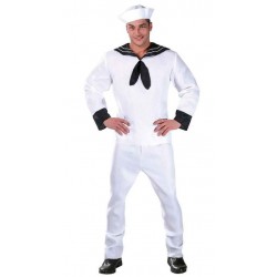 Disfraz marinero blanco raso talla L 42 44