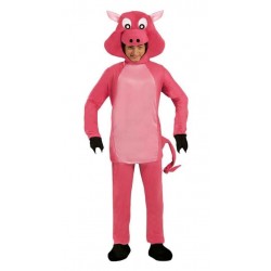 Disfraz cerdo rosa cerdito porky talla L 52 54