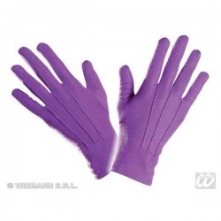 Guantes cortos violetas payaso 1466v