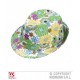 Sombrero flores hippie con lentejuelas 0080t