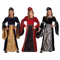 Disfraz princesa medieval 3 4 anos infantil 07237