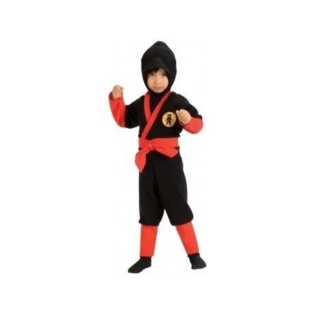 Disfraz ninja bebe 1 2 anos infantil negro