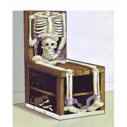 Decoracion silla halloween esqueleto 19634