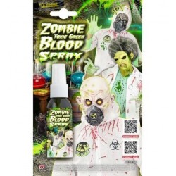 Sangre en spray verde toxica zombie radioactivo