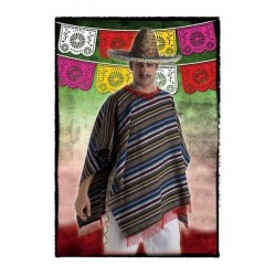 Poncho mejicano adulto mexicano