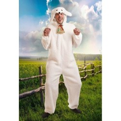 Disfraz oveja blanca navidad para adulto