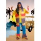 Disfraz hippie hombre hippy anos 60 70 psicodelico