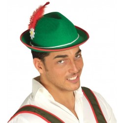 Sombrero tiroles verde robin