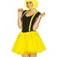 Tutu amarillo neon mujer falda tul 40 cm