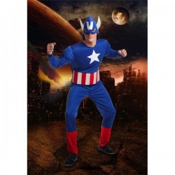 Disfraz heroe americano capitan america adulto