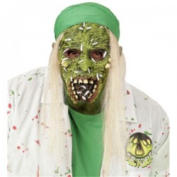 Mascara zombie toxico con cabello careta infectado