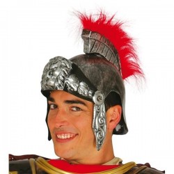 Casco romano centurion soldado plateado