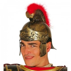 Casco soldado romano centurion dorado