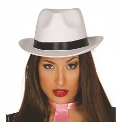 Sombrero gangster blanco alta calidad 13389