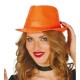 Sombrero lentejuelas naranja 13371