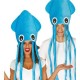 Gorro pulpo azul calamar sombrero