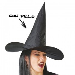 Sombrero bruja con pelo halloween brujas