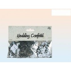 Confeti para bodas novios just married y campagne