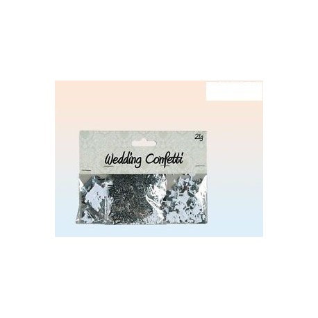 Confeti para bodas novios just married y campagne
