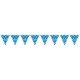 Banderas triangulares plastico puntos azul 5 metro