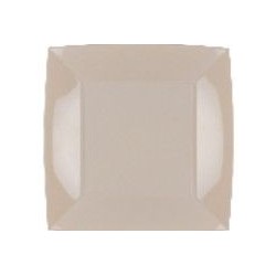 Plato llano nice blanco roto 23 x 23 cm alta calid