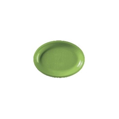 Plato oval verde acido 315 cm pp bandeja