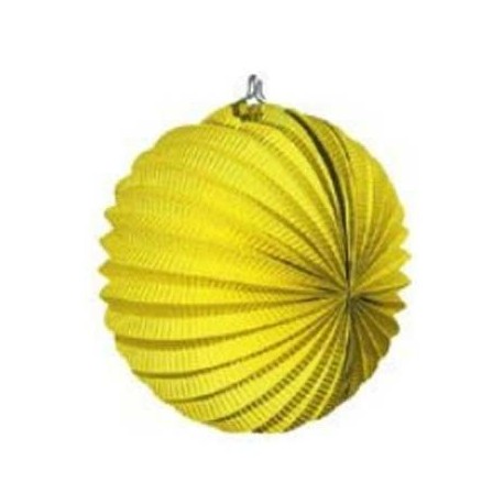 Farol amarillo esferico 22 cm farol fiesta feria