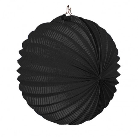 Farol negro esferico 22 cm farol fiesta feria
