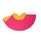 Capote torero bicolor rosa amarillo doble 75 cm