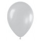 Globo plata satin 30 cm r 12 50 uds sempertex