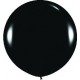 Globo balon negro fashion solido r 36 sempertex