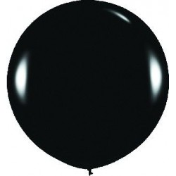 Globo balon negro fashion solido r 36 sempertex