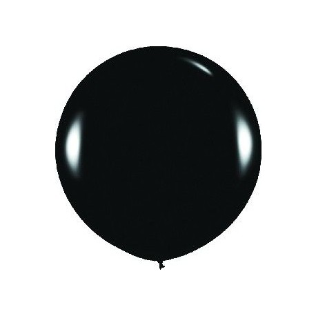 Globo balon negro fashion solido r 36 sempertex