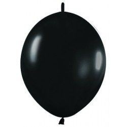 Globo negro fashion solido cadena lol 25 uds sempr