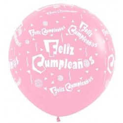 Globo balon gigante latex feliz cumpleanos r36