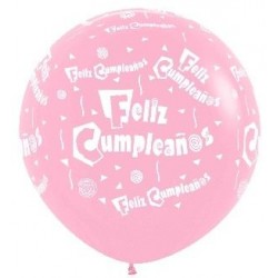 Globo balon gigante latex feliz cumpleanos r36