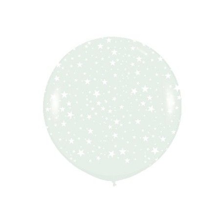 Globo transparente estrellas r36 90 cm boda
