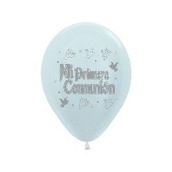 Globo blanco satin mi 1ª comunion r12 30 cm